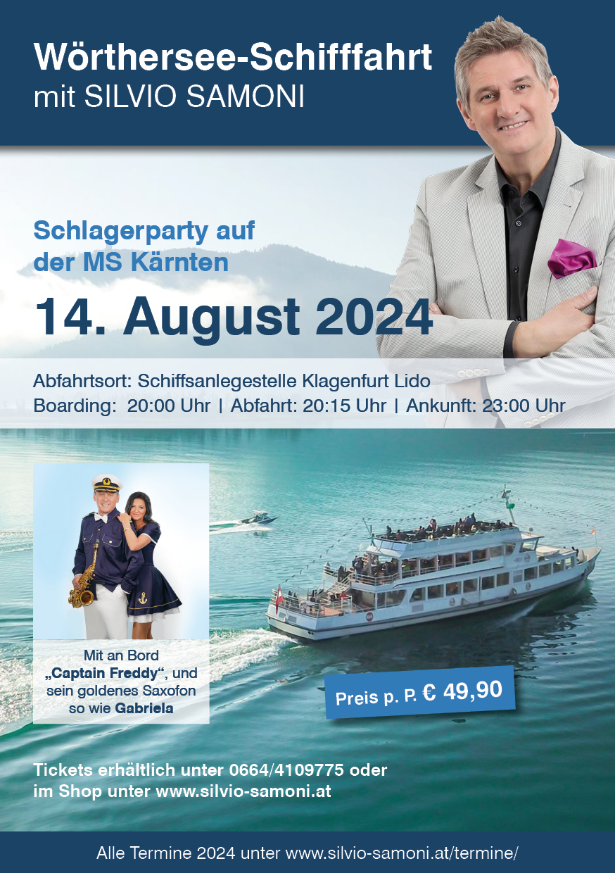 Wörthersee-Schifffahrt Mit Silvio Samoni Auf Der MSKärnten